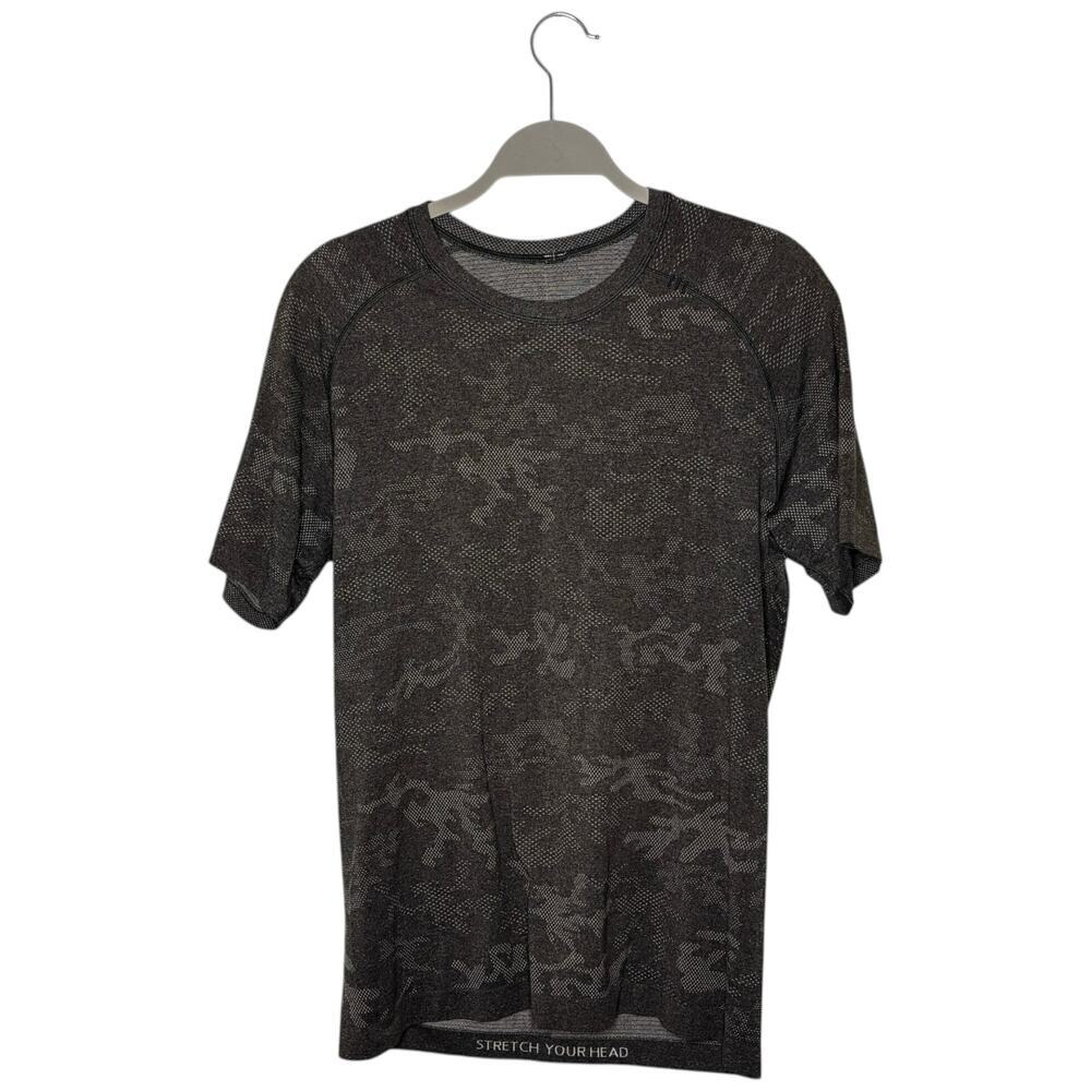 Lululemon Men's Metal Vent Tech Short Sleeve Geo Camo Size Small - Picture 2 of 10